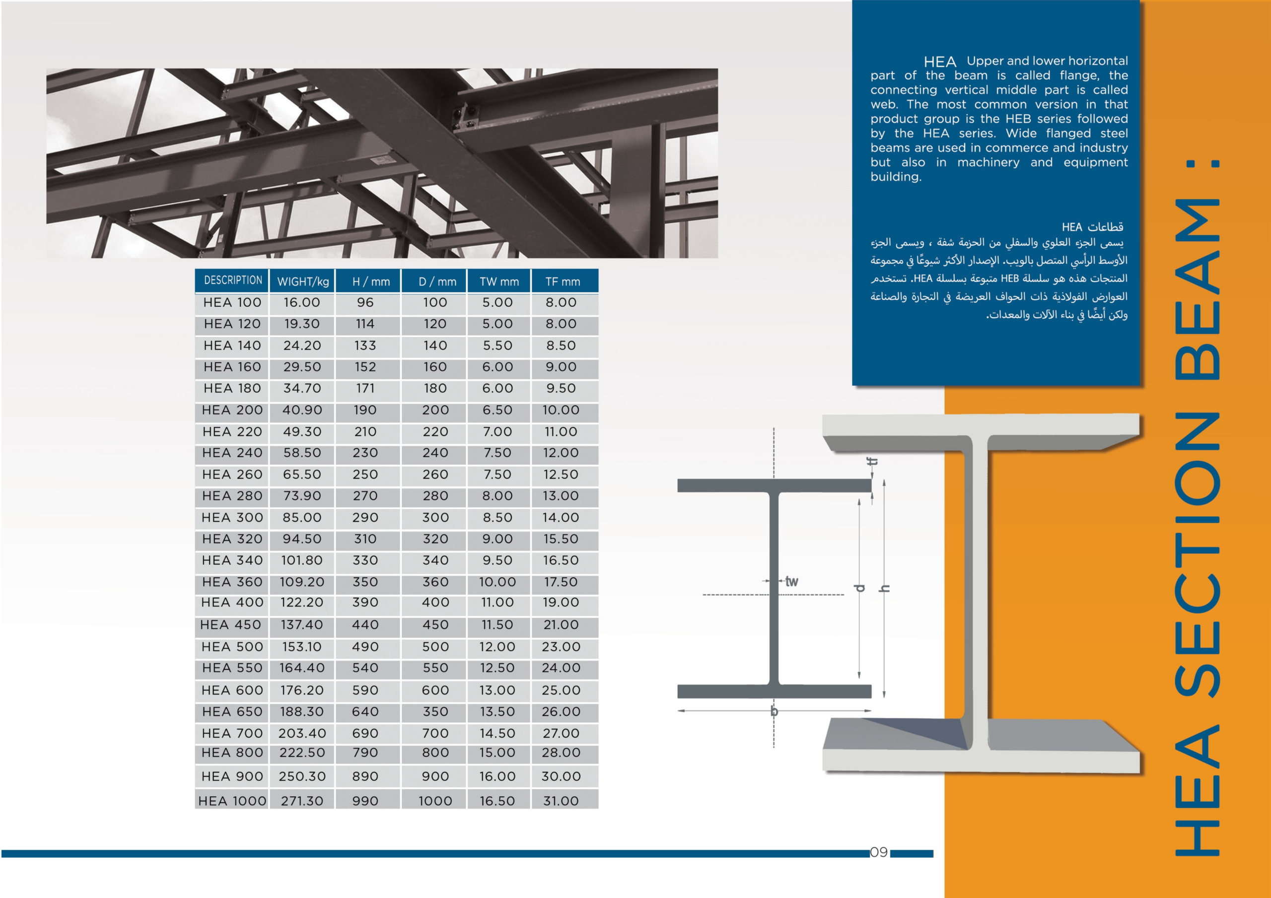 HEA Section Beam